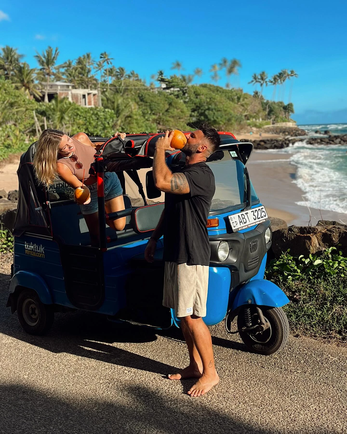 Traveling by Tuk Tuk in Sri Lanka